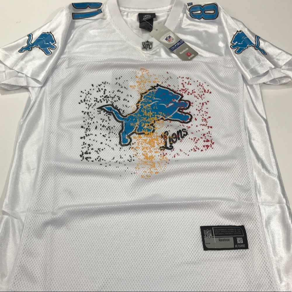 Detroit Lions NFL Jersey Johnson Kids Youth XL - Picture 3 of 8